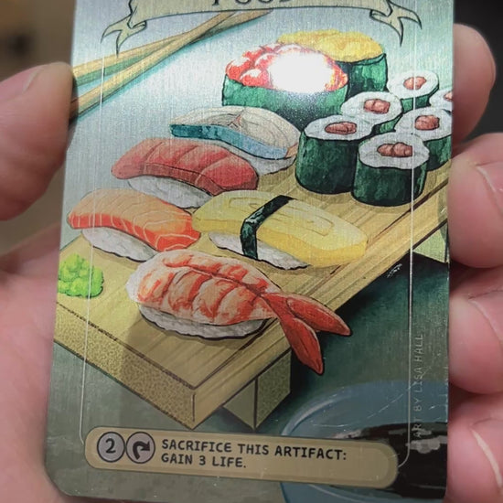 Sushi Food - Metal Token Magic Card Level 1 Gamers