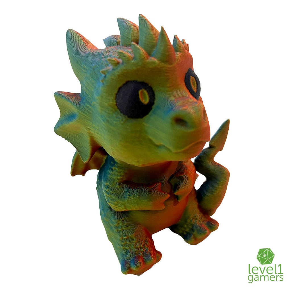 Mystery Color 3D Printed Sitting Dragon Toy Level 1 Gamers