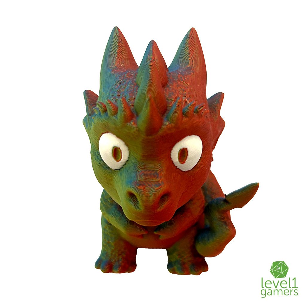 Mystery Color 3D Printed Sitting Dragon Toy Level 1 Gamers