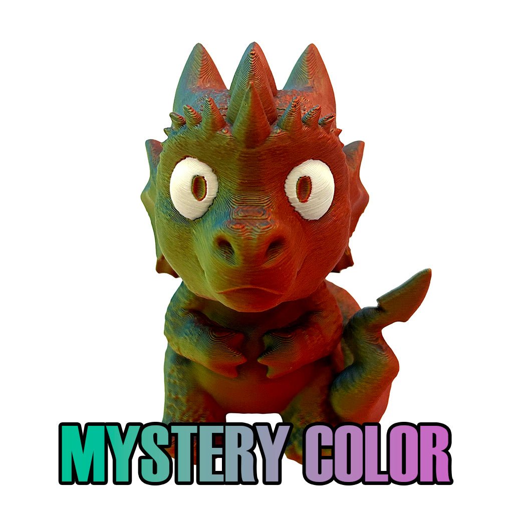 Mystery Color 3D Printed Sitting Dragon Toy Level 1 Gamers