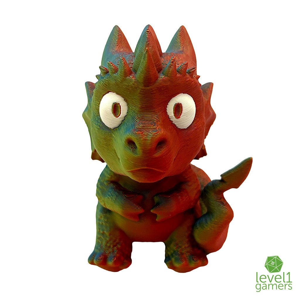 Mystery Color 3D Printed Sitting Dragon Toy Level 1 Gamers