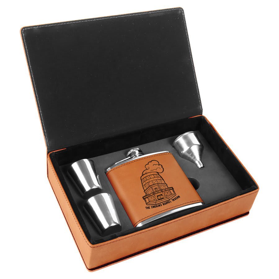 The Smoking Barrel Tavern Flask Box Set - FanX Preorder  Level 1 Gamers   