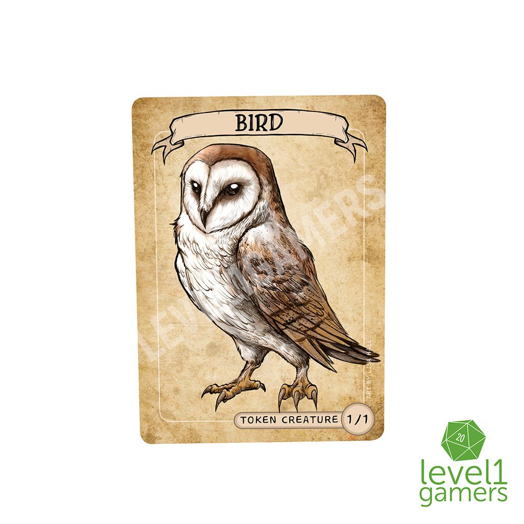 Bird Owl Token Magic Card Pack (5 Cards) - Preorder Level 1 Gamers