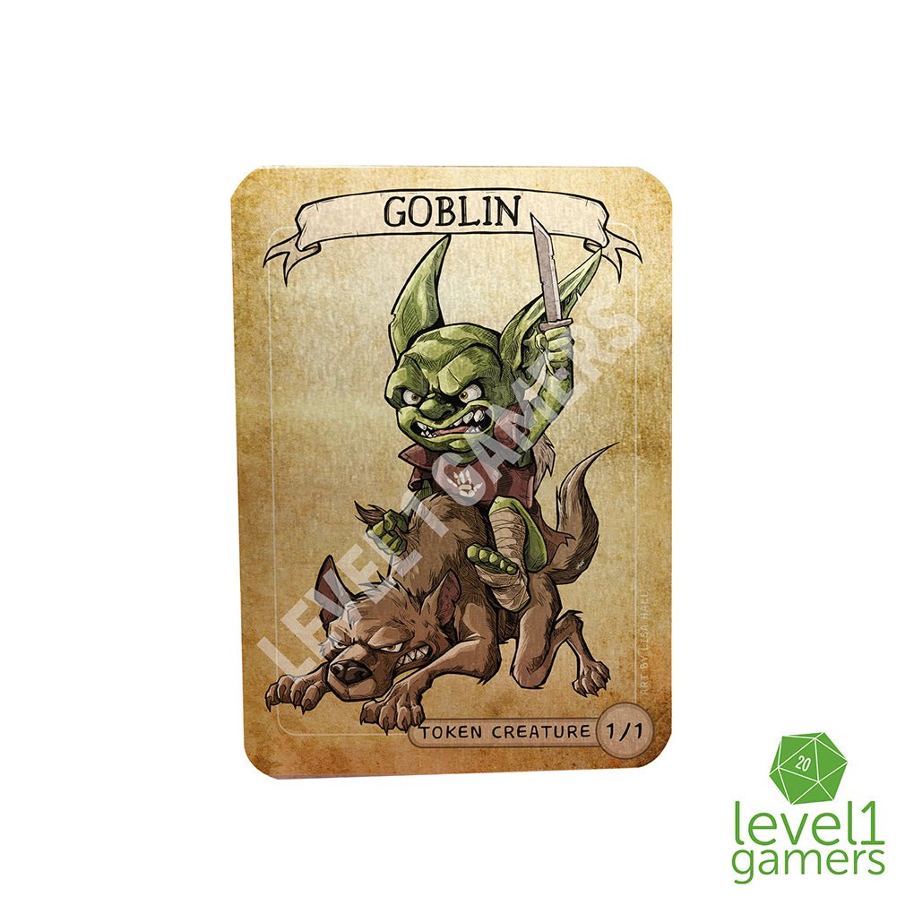 Fierce Goblin Metal Token Magic Card Level 1 Gamers