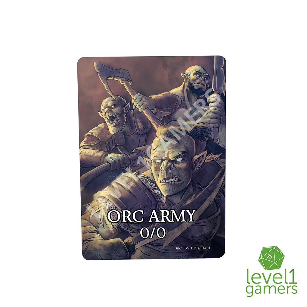 Orc Army Token Magic Card Pack (5 Cards) - Preorder Level 1 Gamers