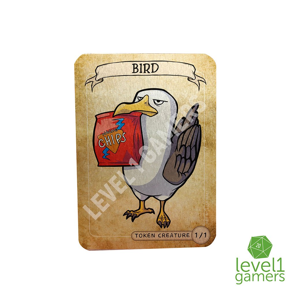 Bird (Seagull) - Metal Token Magic Card Level 1 Gamers