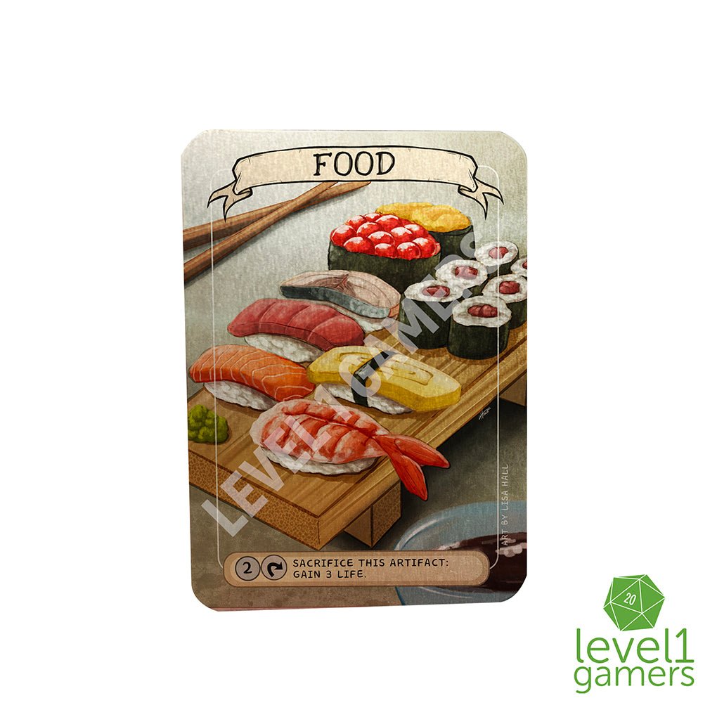 Sushi Food - Metal Token Magic Card Level 1 Gamers