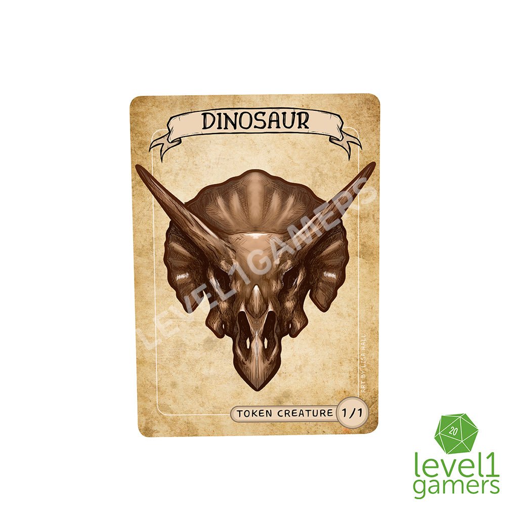 Dinosaur Token Magic Card Pack (5 Cards) - Preorder Level 1 Gamers