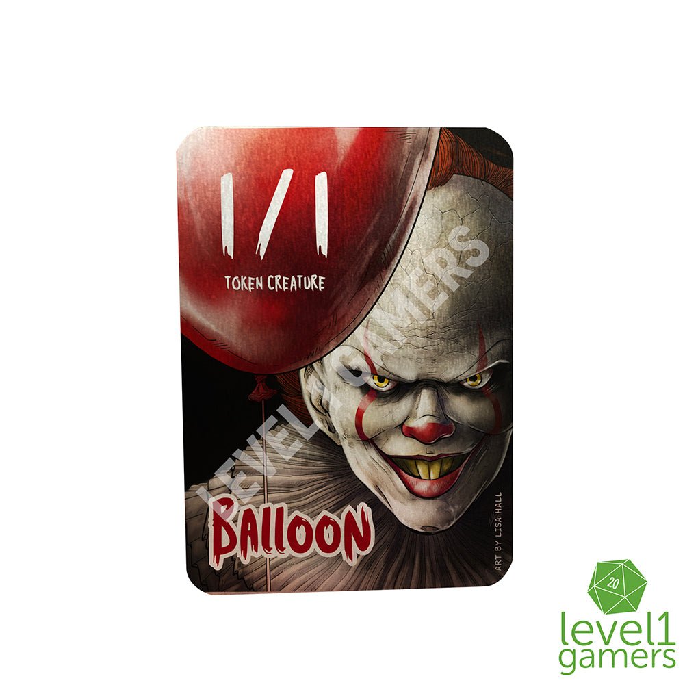 Balloon (Pennywise) - Metal Token Magic Card Level 1 Gamers