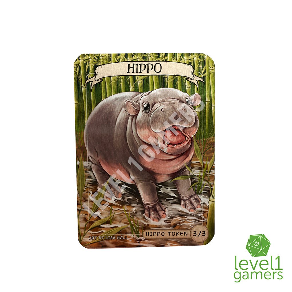 Pygmy Hippo - Metal Token Magic Card Level 1 Gamers