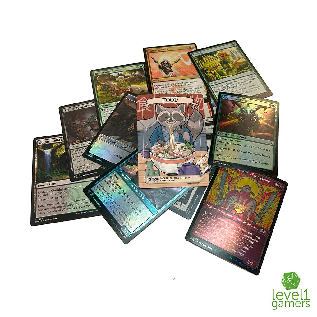 Ramen Raccoon Token Magic Card Pack (5 Cards) Level 1 Gamers Ramen Raccoon Token Magic Card Pack (5 Cards) Level 1 Gamers