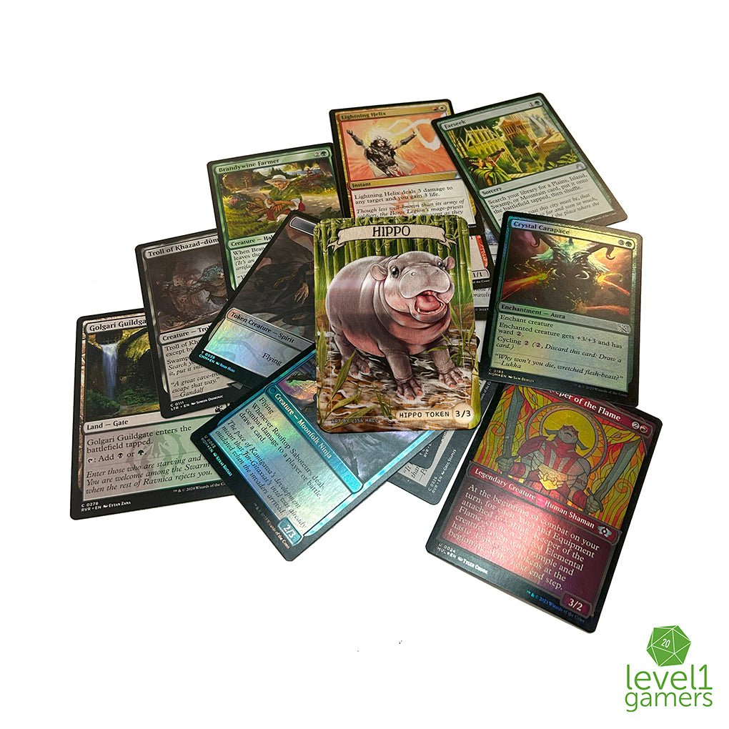 Pygmy Hippo - Metal Token Magic Card Level 1 Gamers