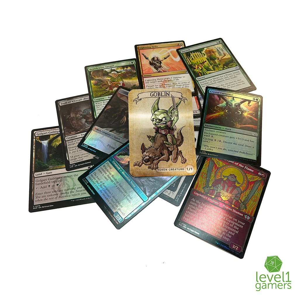 Fierce Goblin Metal Token Magic Card Level 1 Gamers