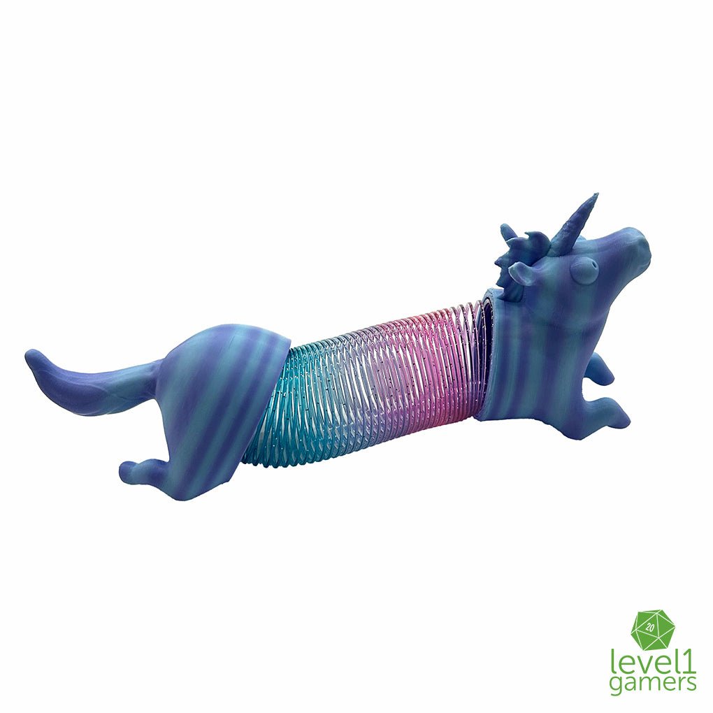 Mystery Color 3D Printed Unicorn Slinky Level 1 Gamers