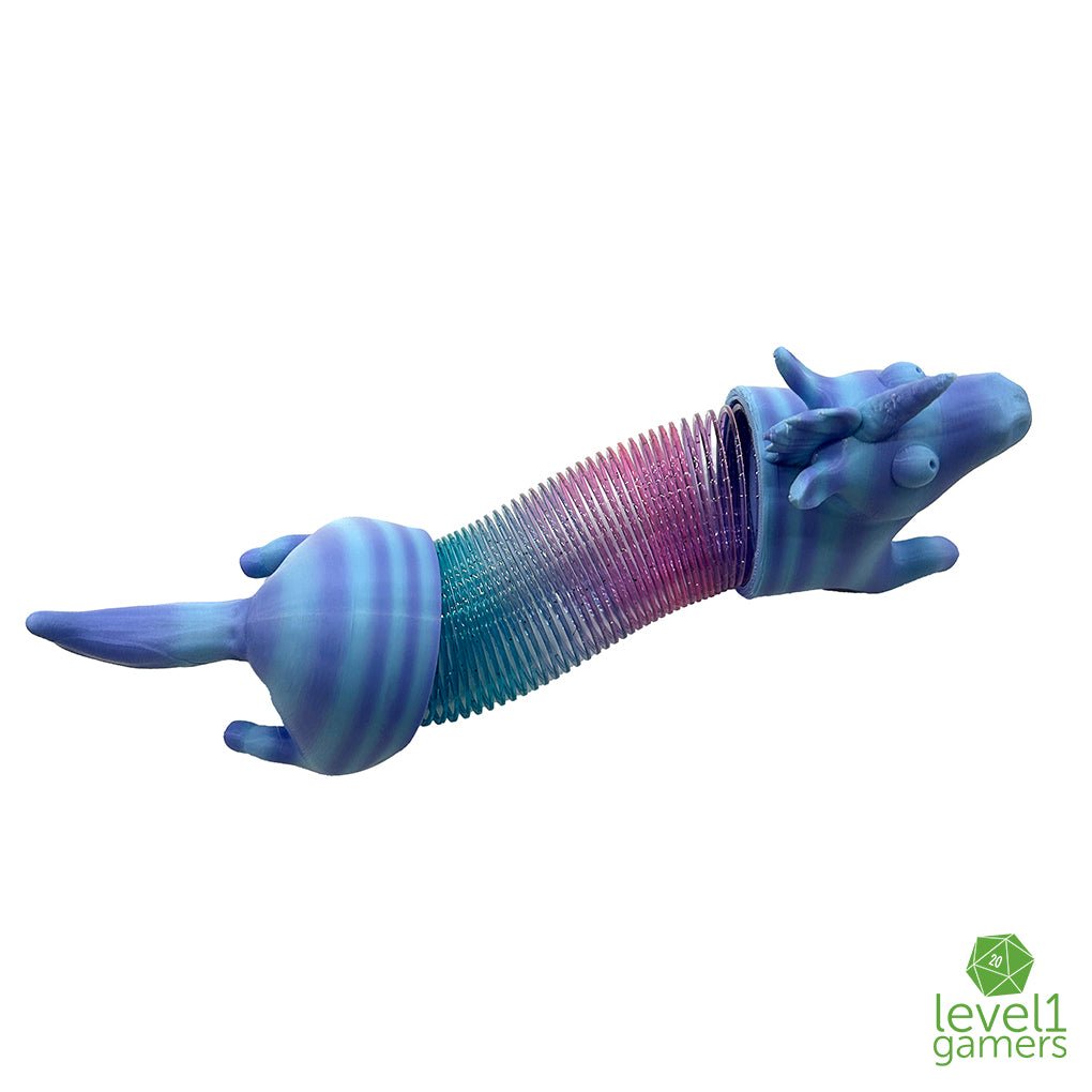 Mystery Color 3D Printed Unicorn Slinky Level 1 Gamers