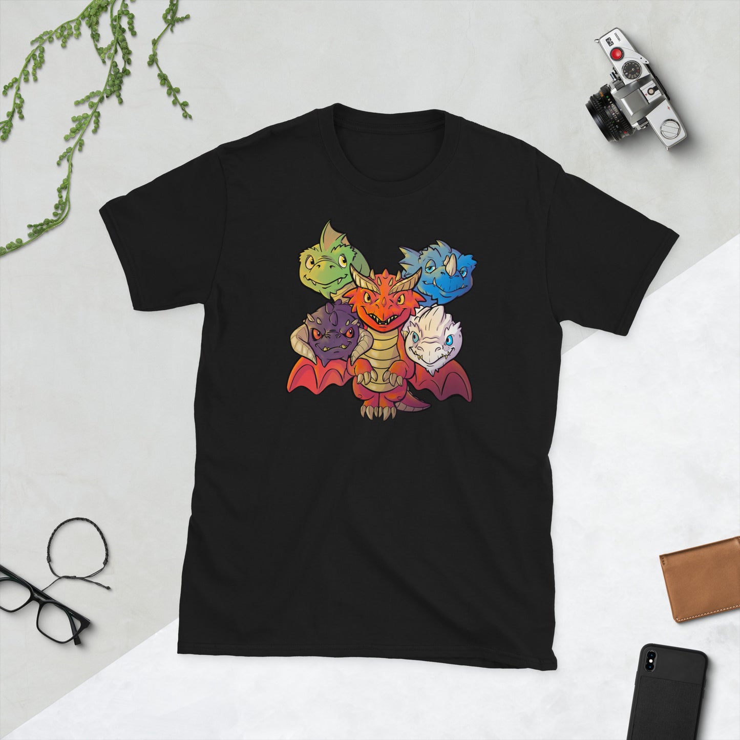 Tiamat (AKA Lil T) Short-Sleeve Unisex T-Shirt  Level 1 Gamers Black S 