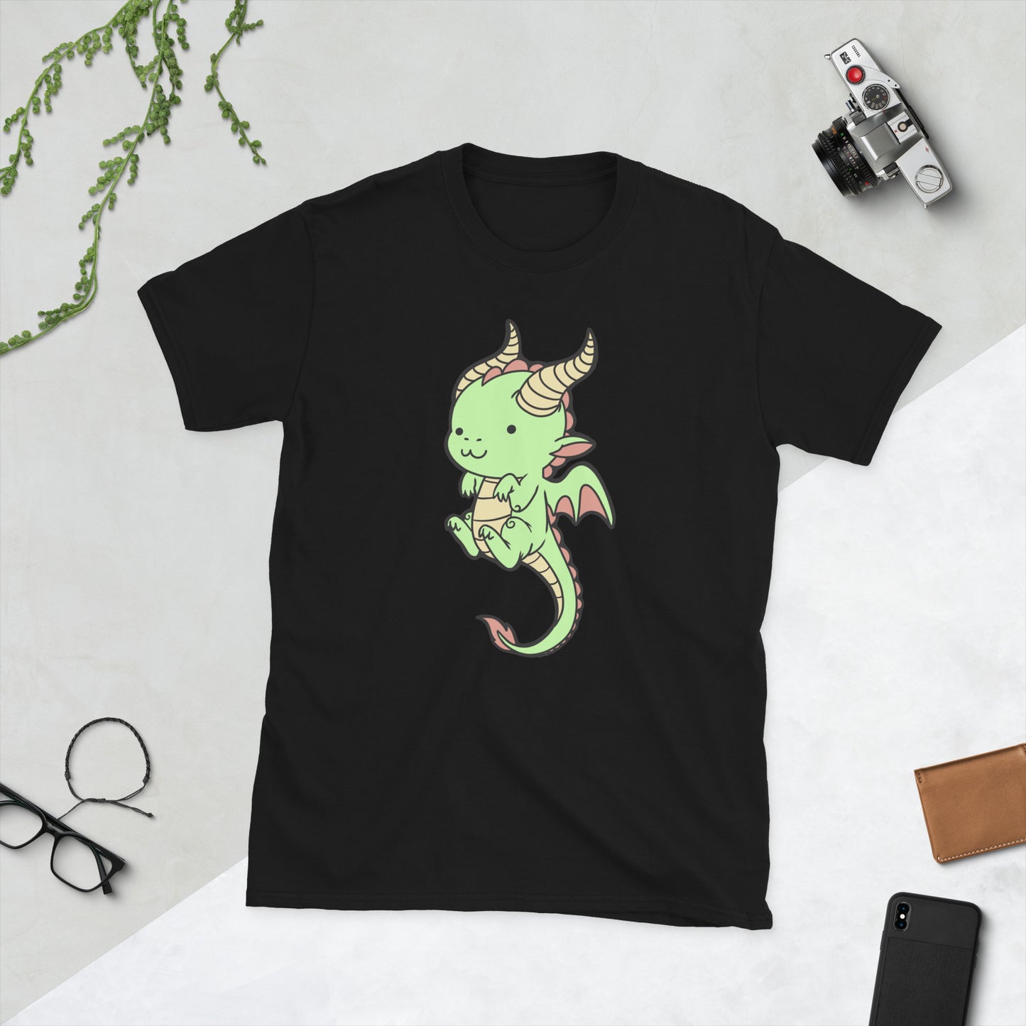 Baby Dragon Short-Sleeve Unisex T-Shirt  Level 1 Gamers Black S 