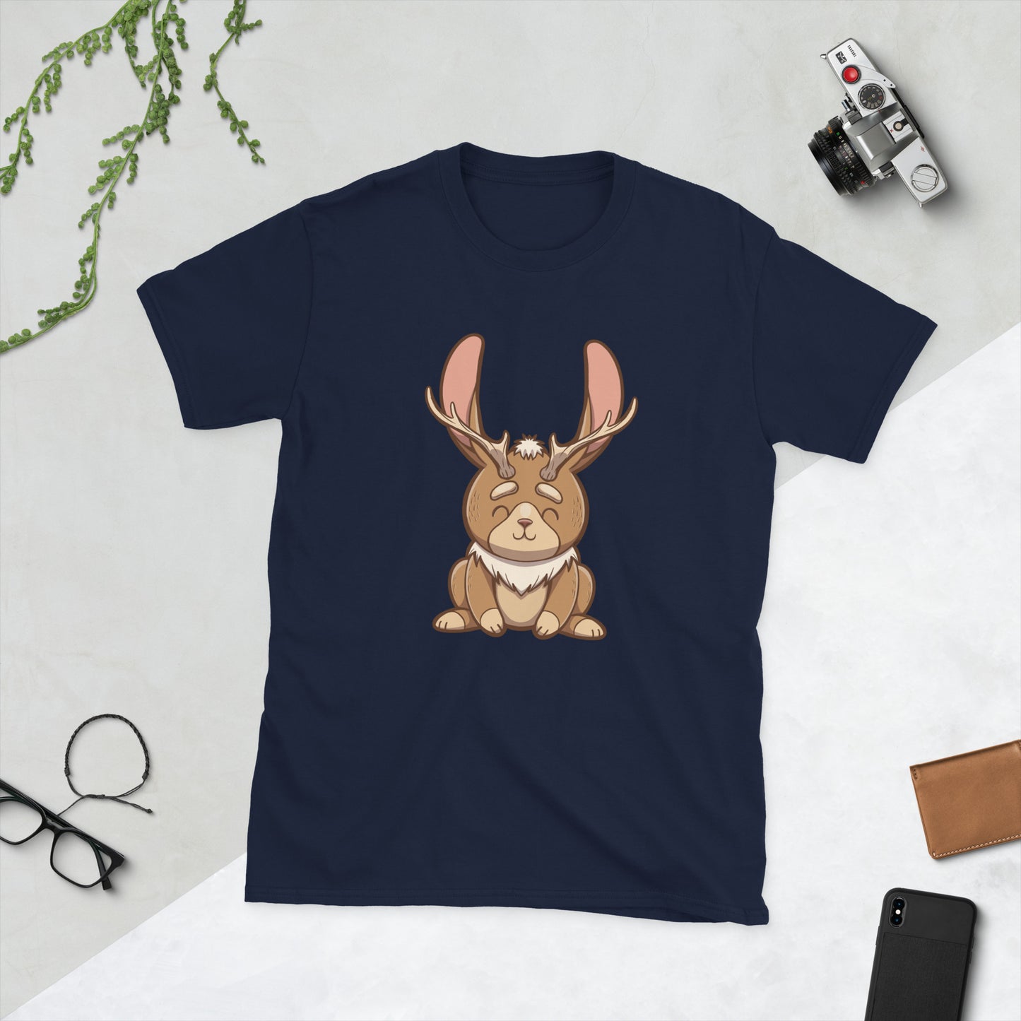 jackalope Short-Sleeve Unisex T-Shirt  Level 1 Gamers Navy S 