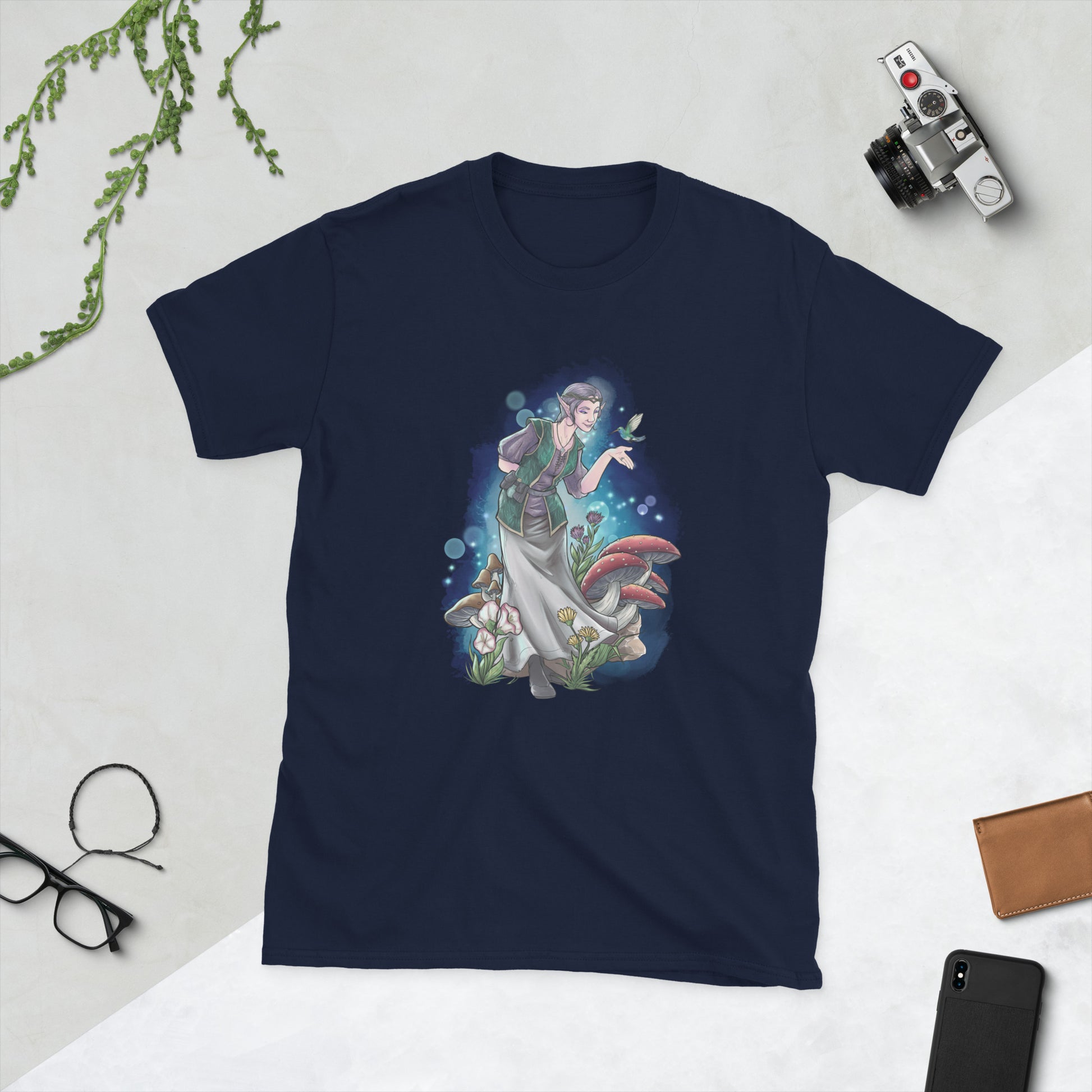 Elowyn - The Smoking Barrel Short-Sleeve Unisex T-Shirt  Level 1 Gamers Navy S 