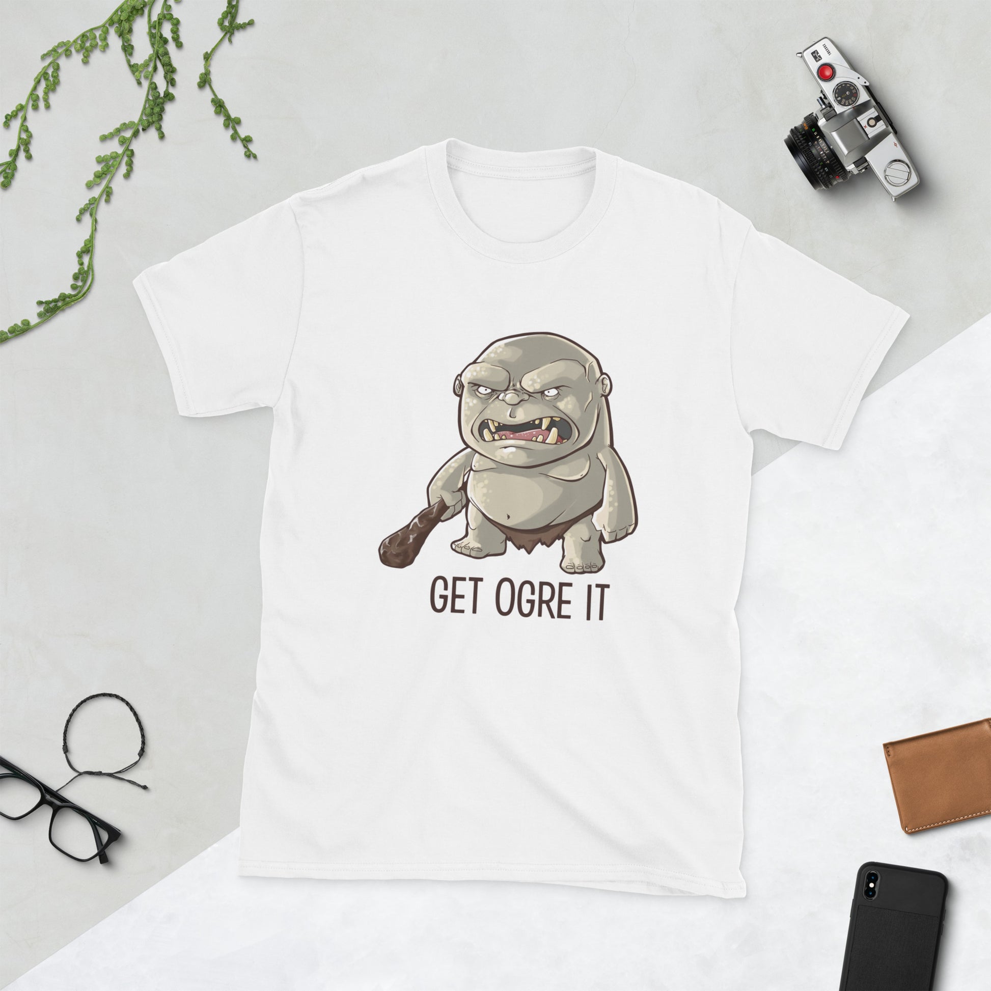 Get Ogre It Short-Sleeve Unisex T-Shirt  Level 1 Gamers White S 