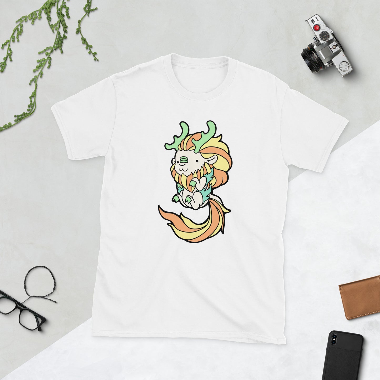 Qilin Short-Sleeve Unisex T-Shirt  Level 1 Gamers White S 