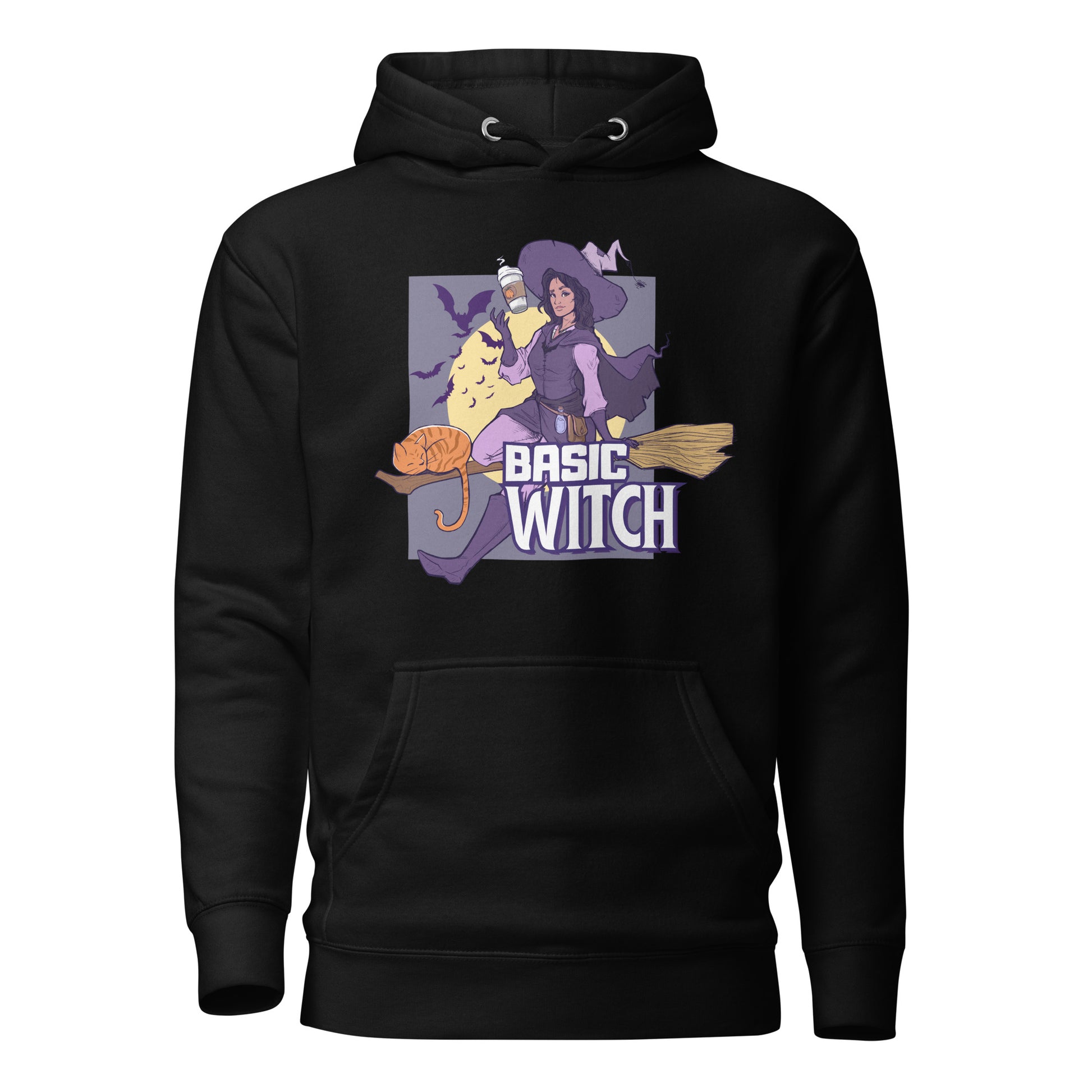 Basic Witch Unisex Hoodie  Level 1 Gamers Black S 