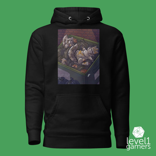 King of the Dumpster Raccoon Unisex Hoodie Level 1 Gamers S