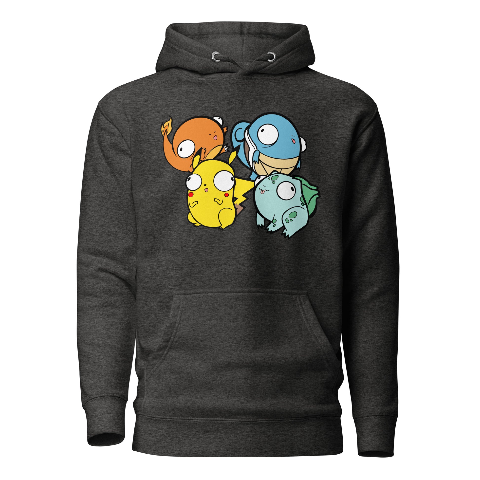 Pokederps Unisex Hoodie  Level 1 Gamers Charcoal Heather S 