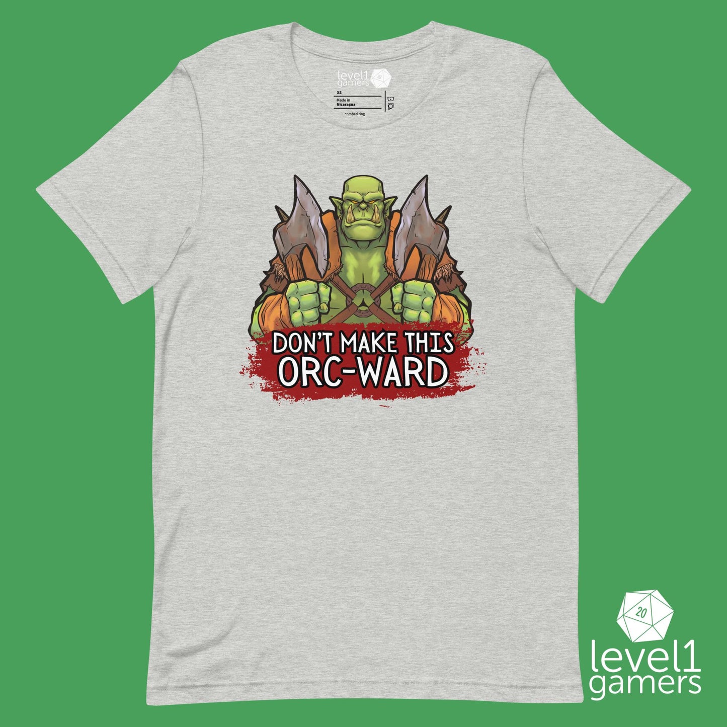 Don’t make this Orc-ward Unisex t-shirt Level 1 Gamers Athletic Heather XS