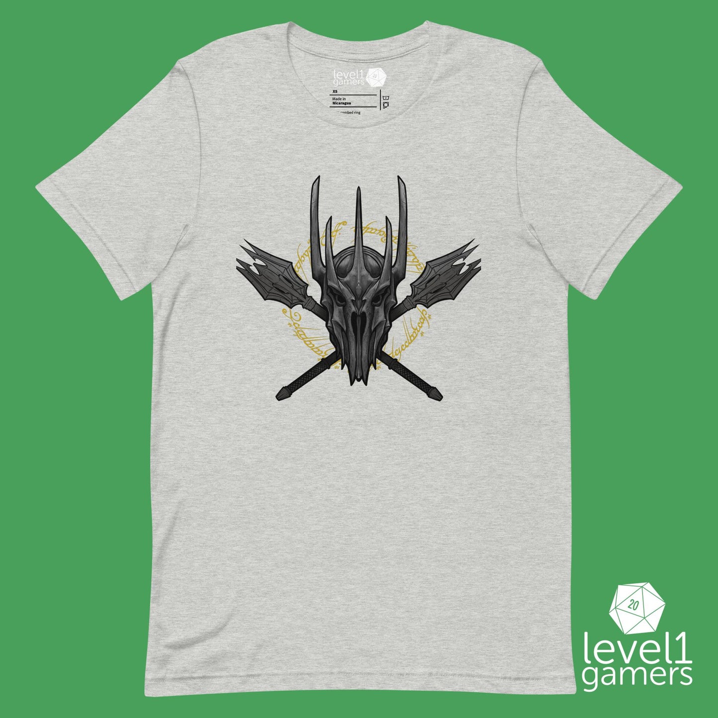 Dark Lord Unisex t-shirt Level 1 Gamers Athletic Heather XS