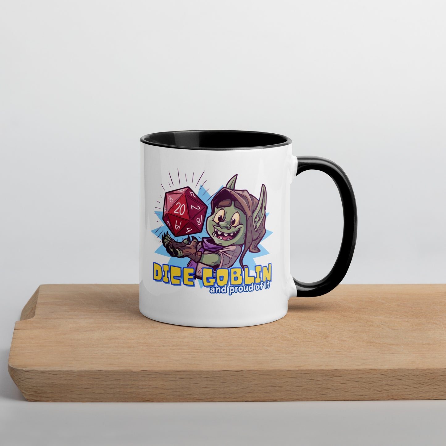 Proud Dice Goblin Mug with Color Inside Level 1 Gamers 11 oz