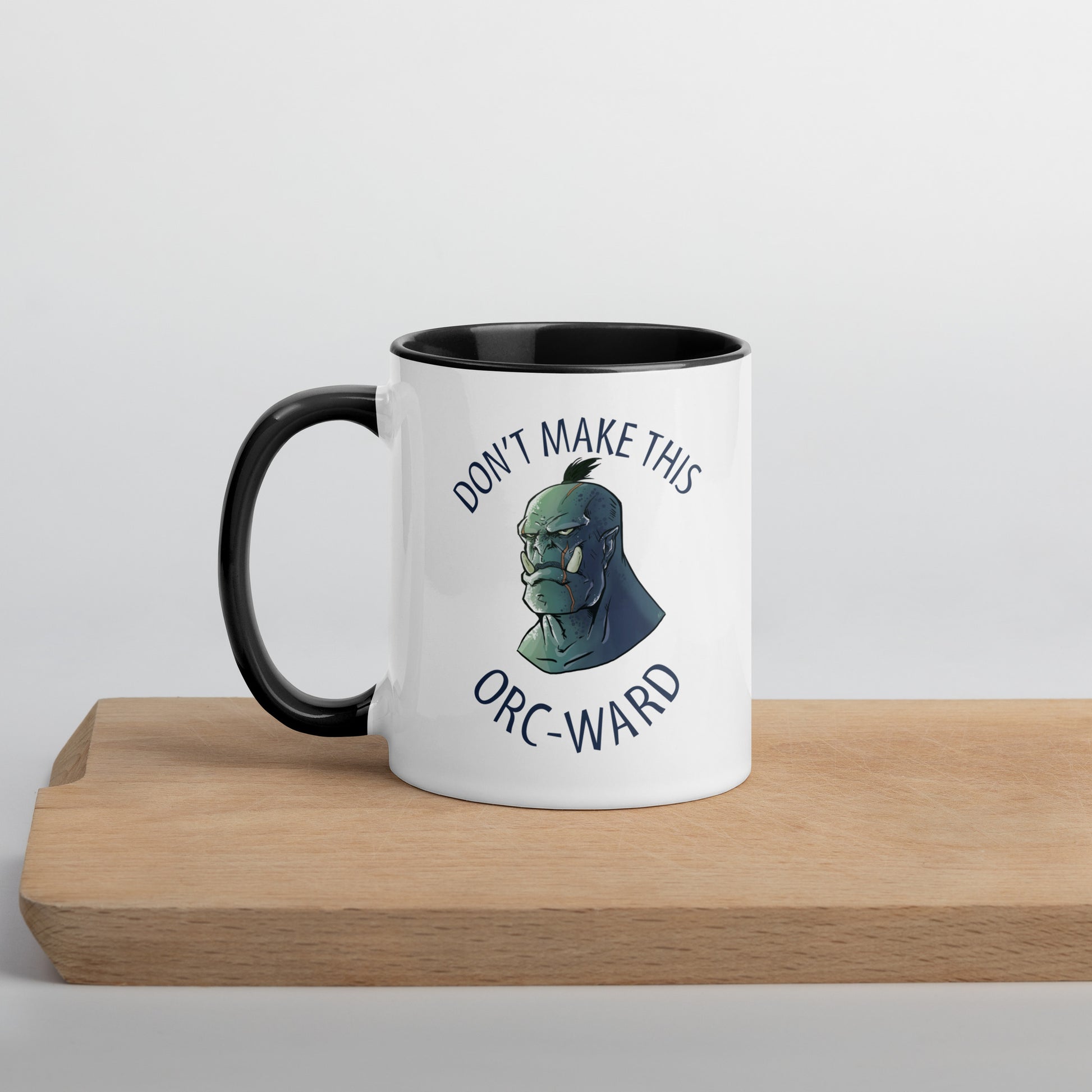 Don't Make This Orcward Mug with Color Inside  Level 1 Gamers Black 11oz 