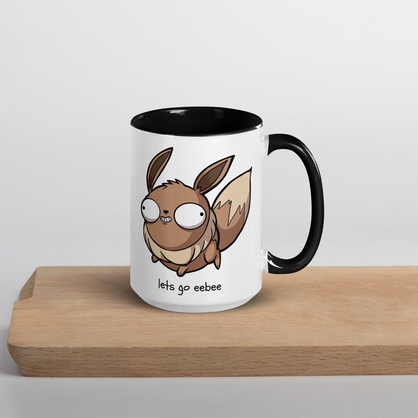 Eebee Pokederp - Eevee Mug  Level 1 Gamers Black 15 oz 