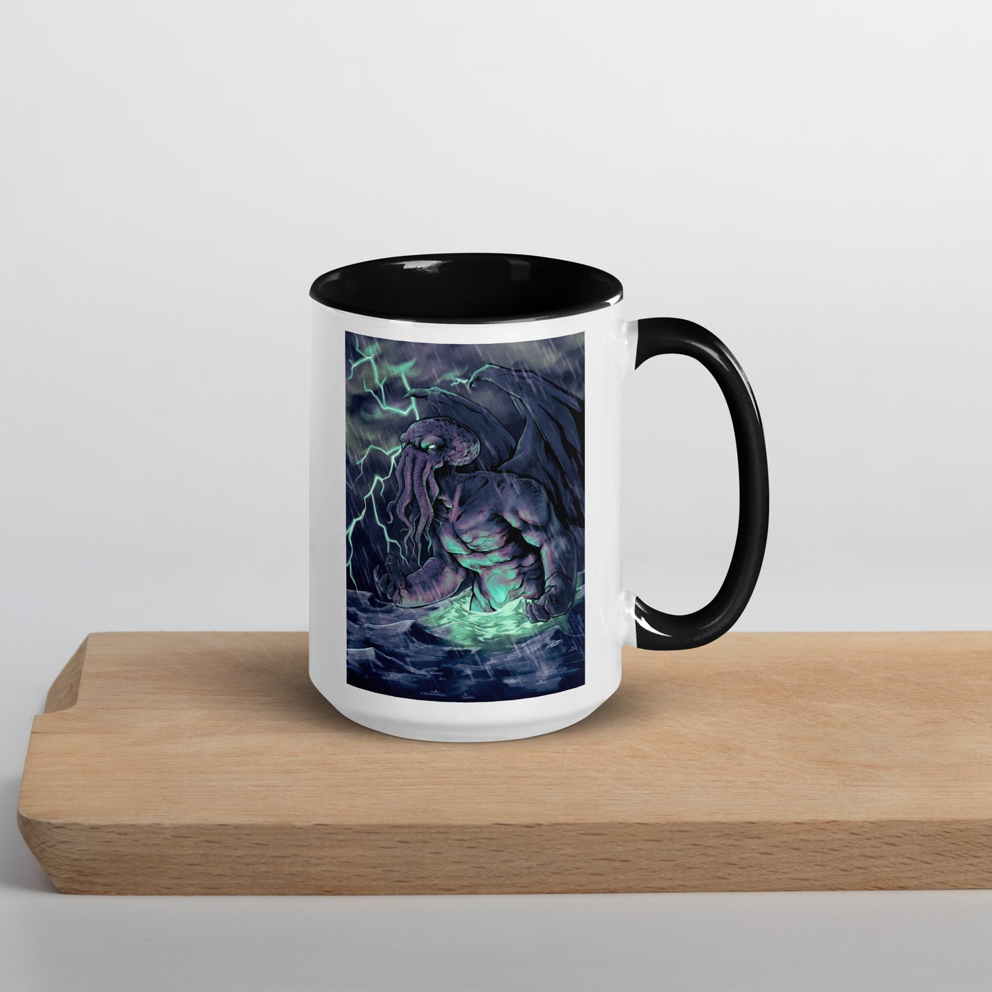 Cthulhu Eldritch Horror Mug with Color Inside Level 1 Gamers 15 oz