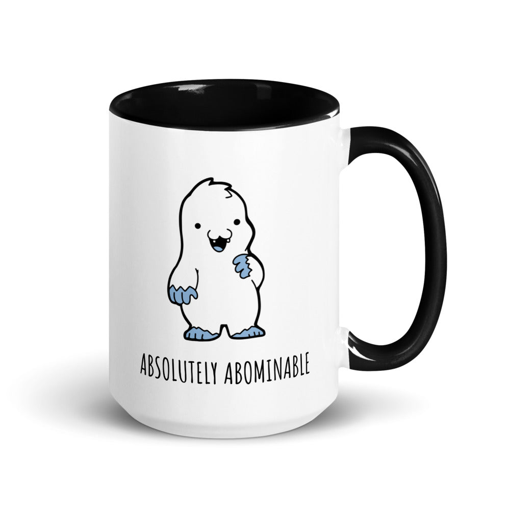 Abominable Baby Yeti Mug with Color Inside  Level 1 Gamers Black 15oz 