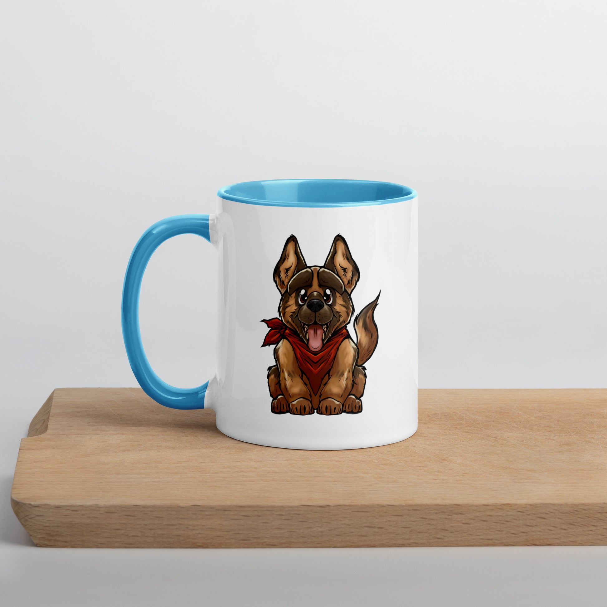 Dogmeat Mug with Color Inside  Level 1 Gamers Blue 11 oz 