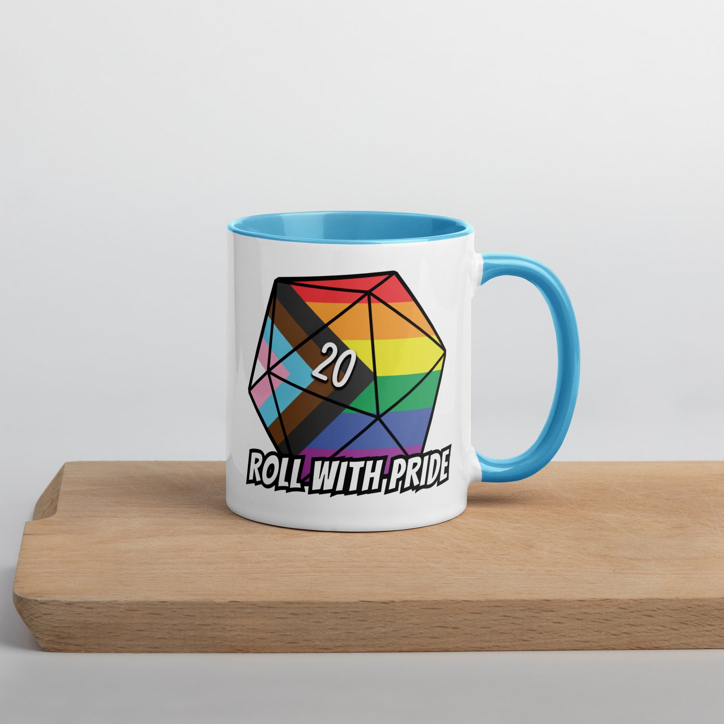 Roll with Pride Mug  Level 1 Gamers Blue 11 oz 