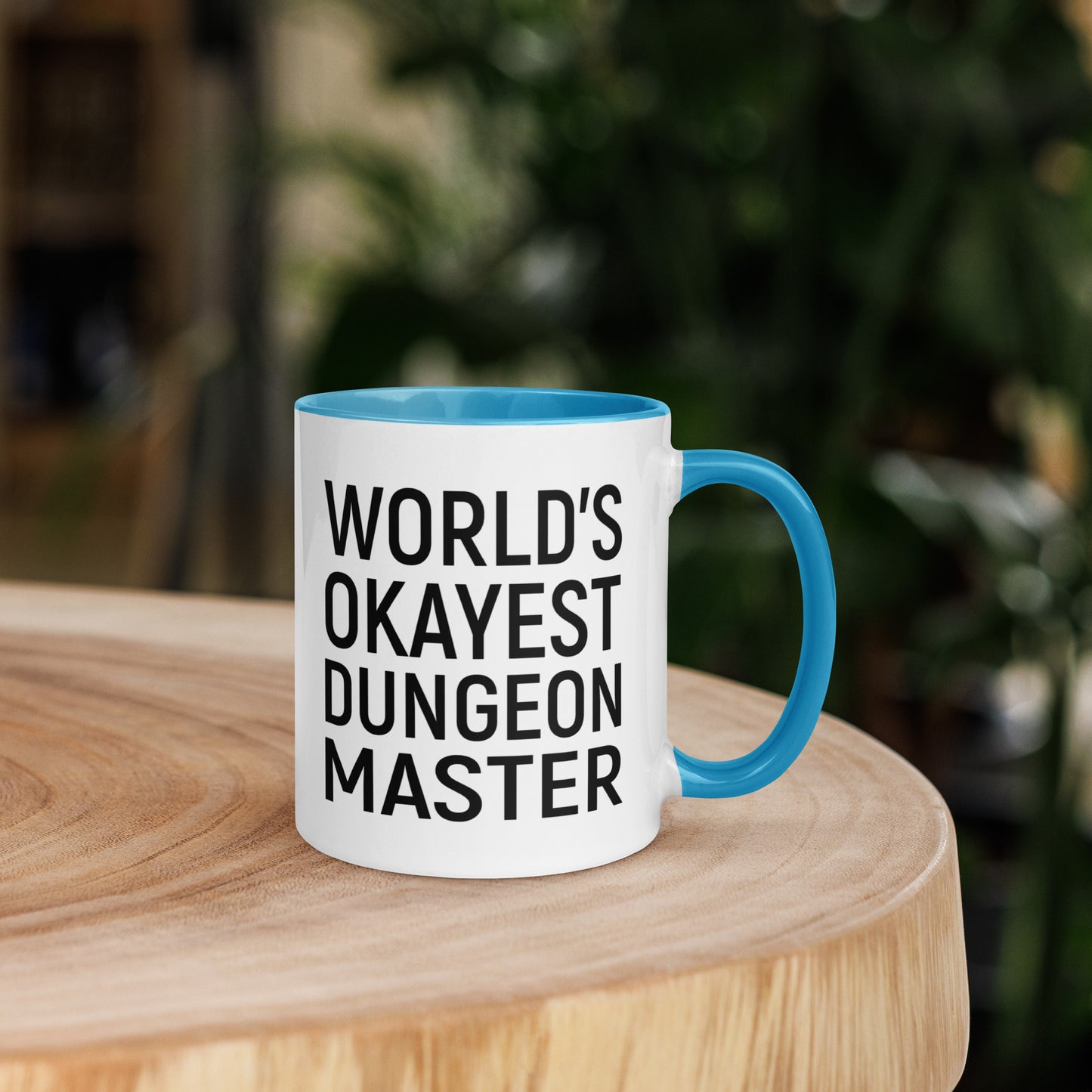 World's Okayest Dungeon Master Mug with Color Inside  Level 1 Gamers   