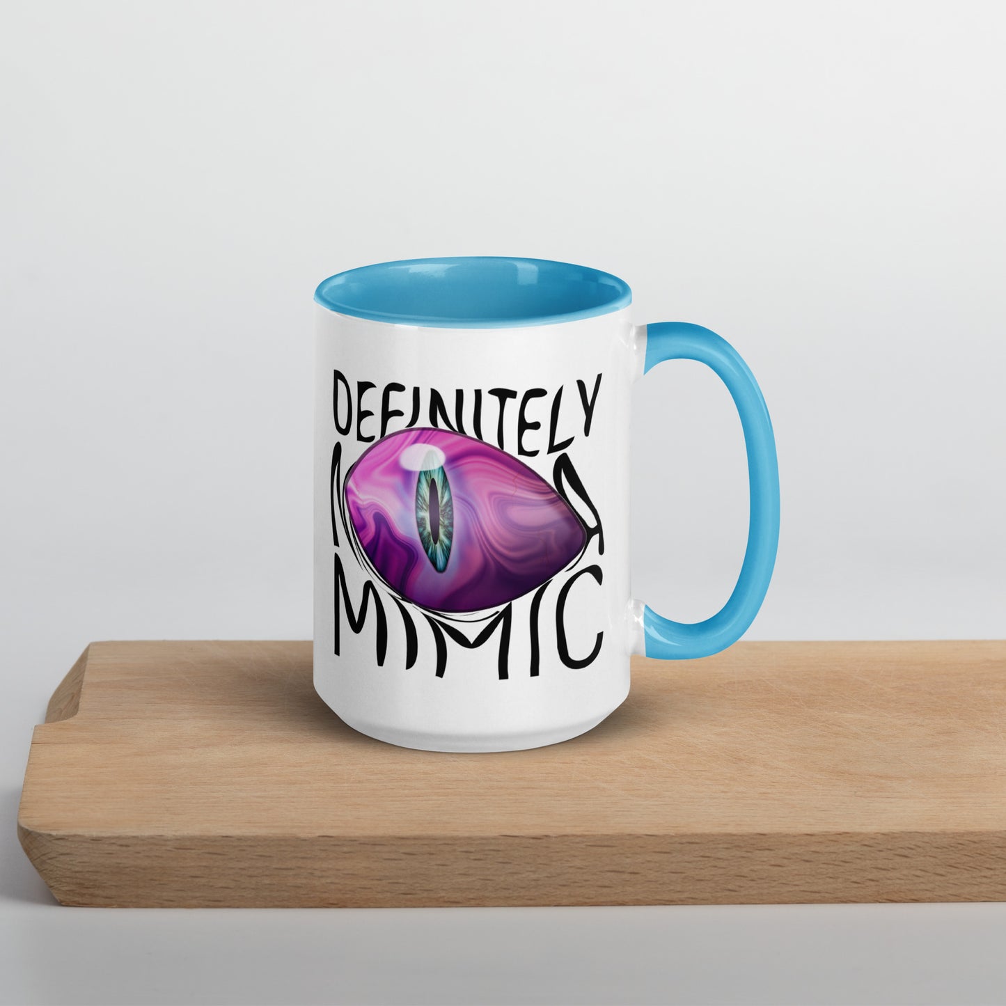Definitely NOT a Mimic Double sided Mug with Color Inside  Level 1 Gamers   