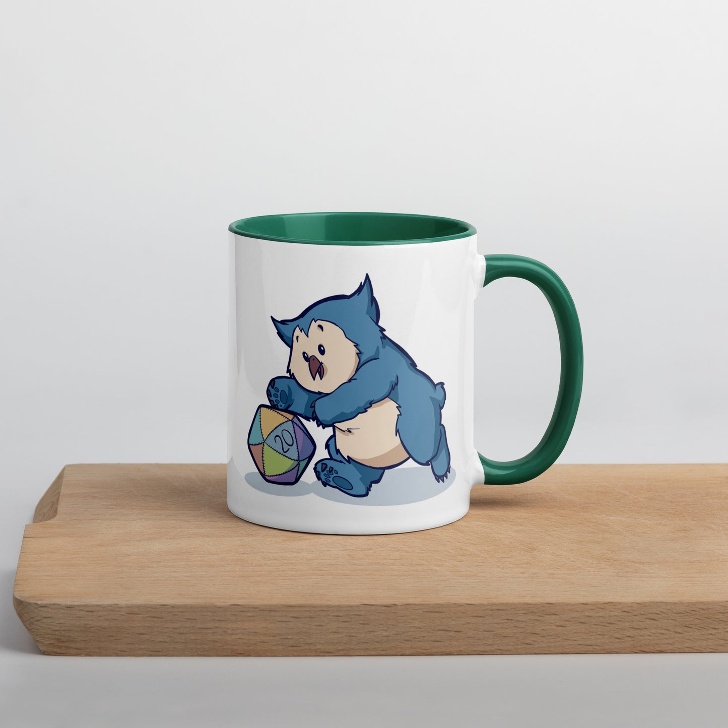 Owlbear Mug with Color Inside  Level 1 Gamers   