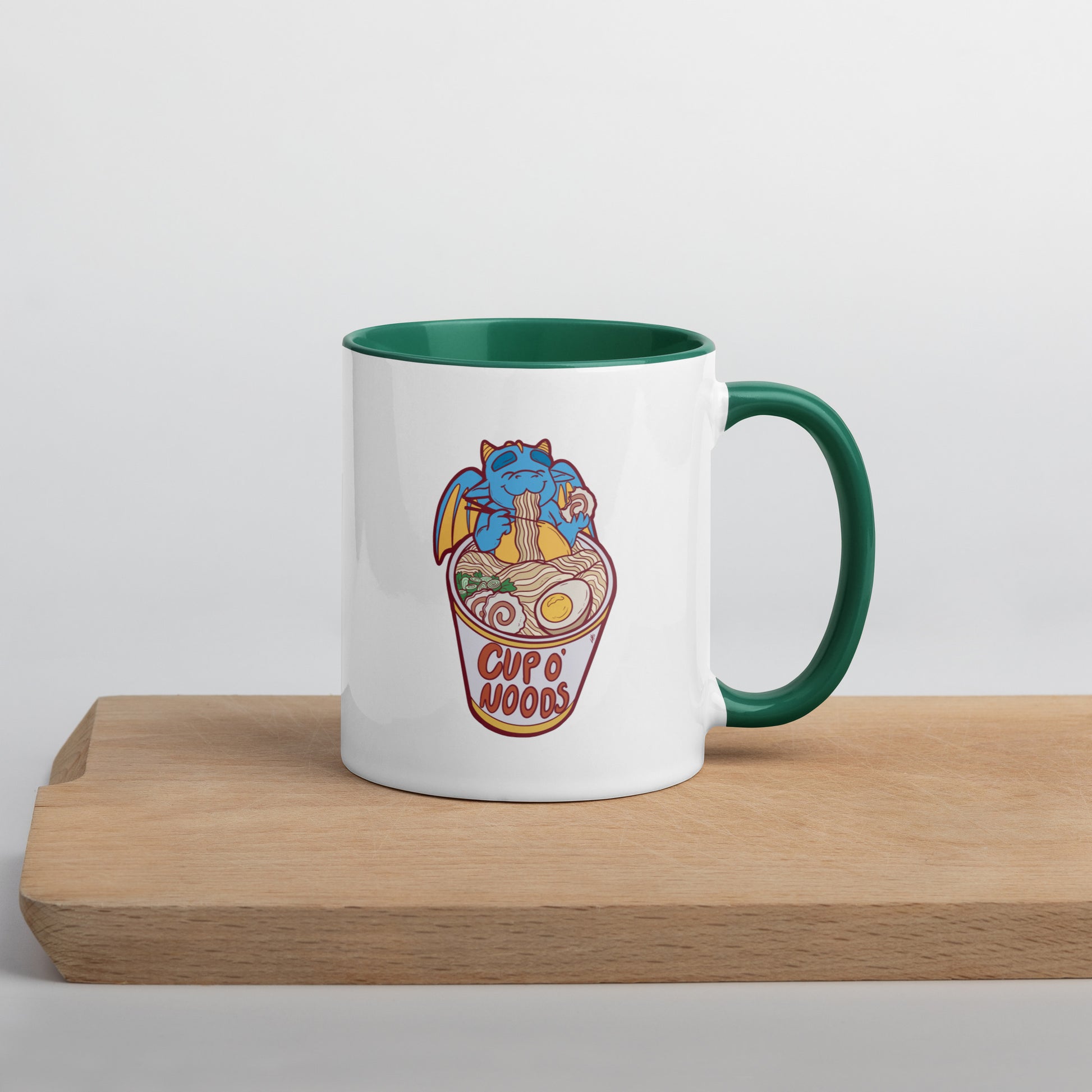 Cup O' Noods Dragon (Red) Mug with Color Inside  Level 1 Gamers   