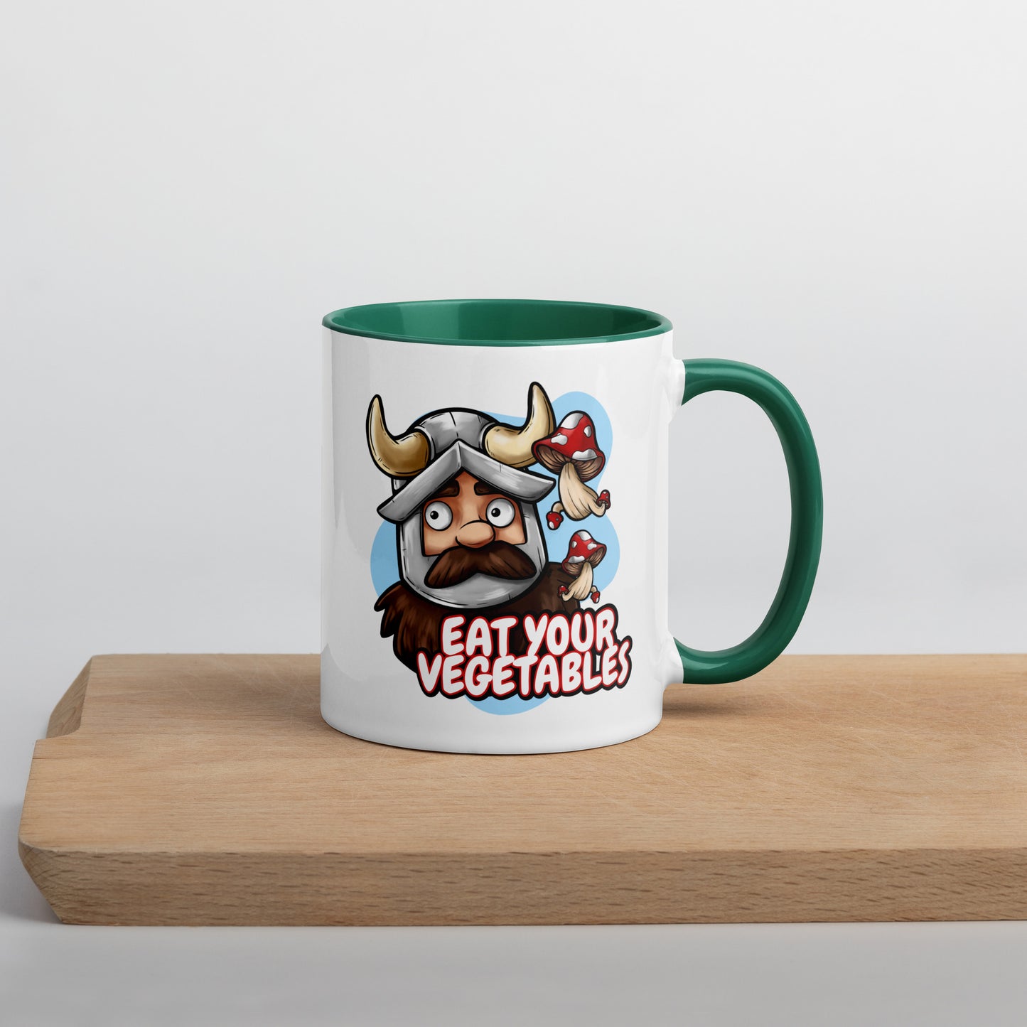 Eat Your Vegetables - Dungeon Meshi Mug  Level 1 Gamers Dark green 11 oz 