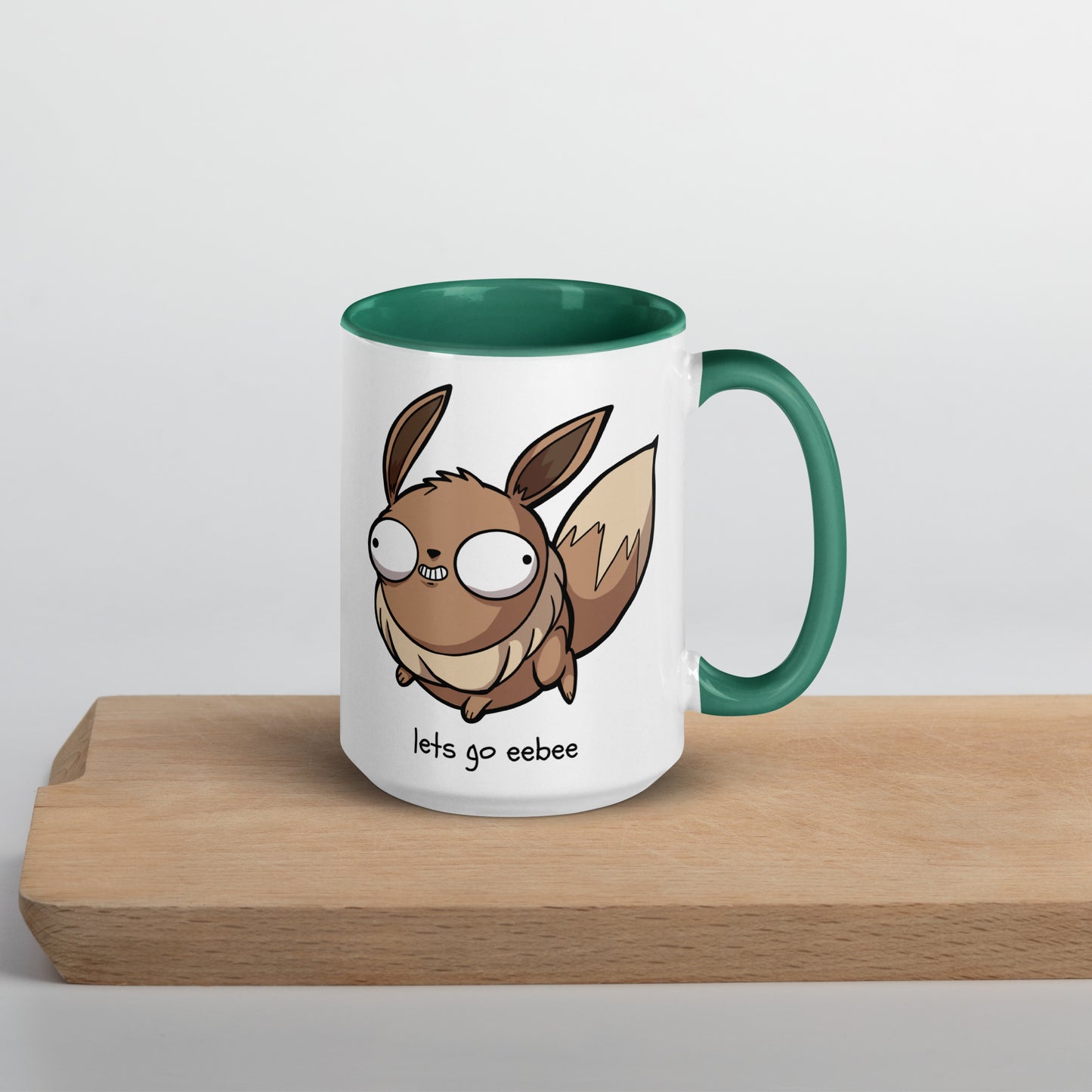 Eebee Pokederp - Eevee Mug  Level 1 Gamers Dark green 15 oz 