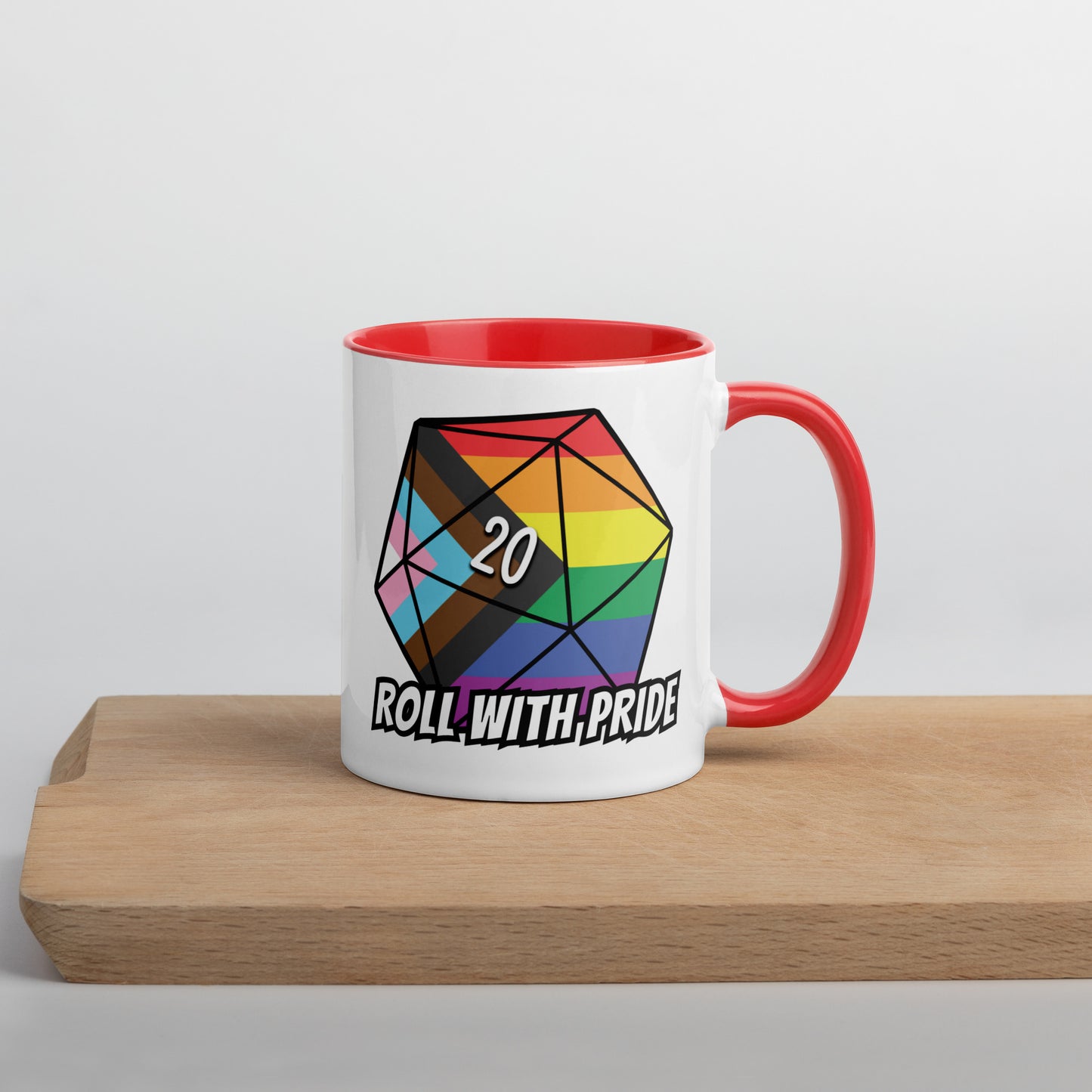 Roll with Pride Mug  Level 1 Gamers Red 11 oz 