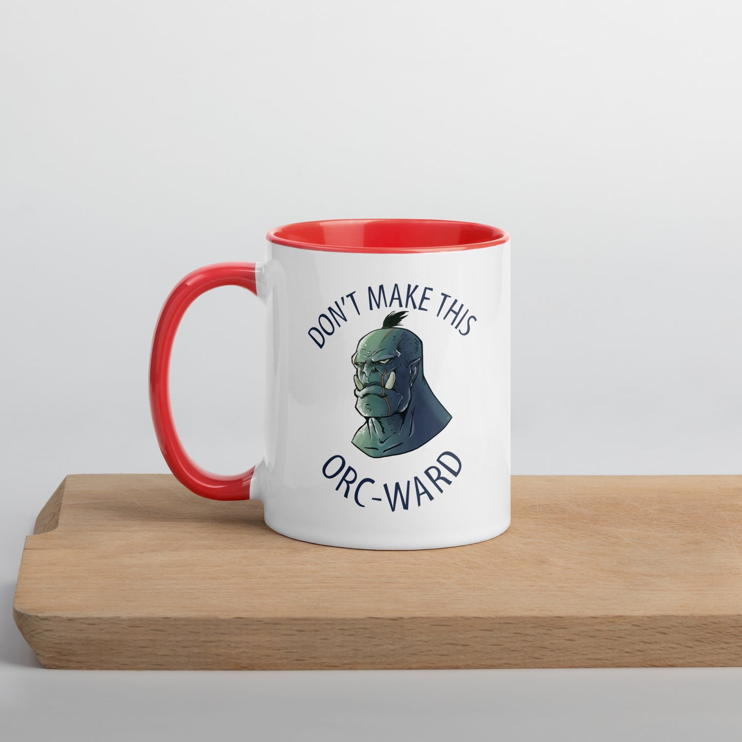 Don't Make This Orcward Mug with Color Inside  Level 1 Gamers Red 11oz 