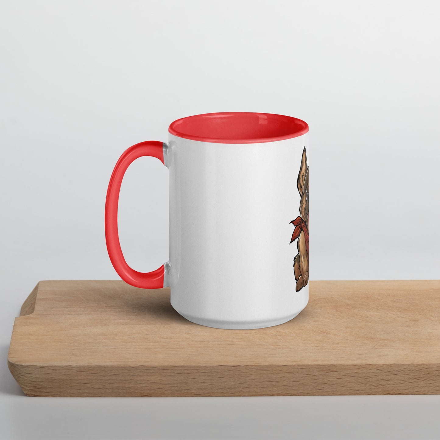 Dogmeat Mug with Color Inside  Level 1 Gamers Red 15 oz 