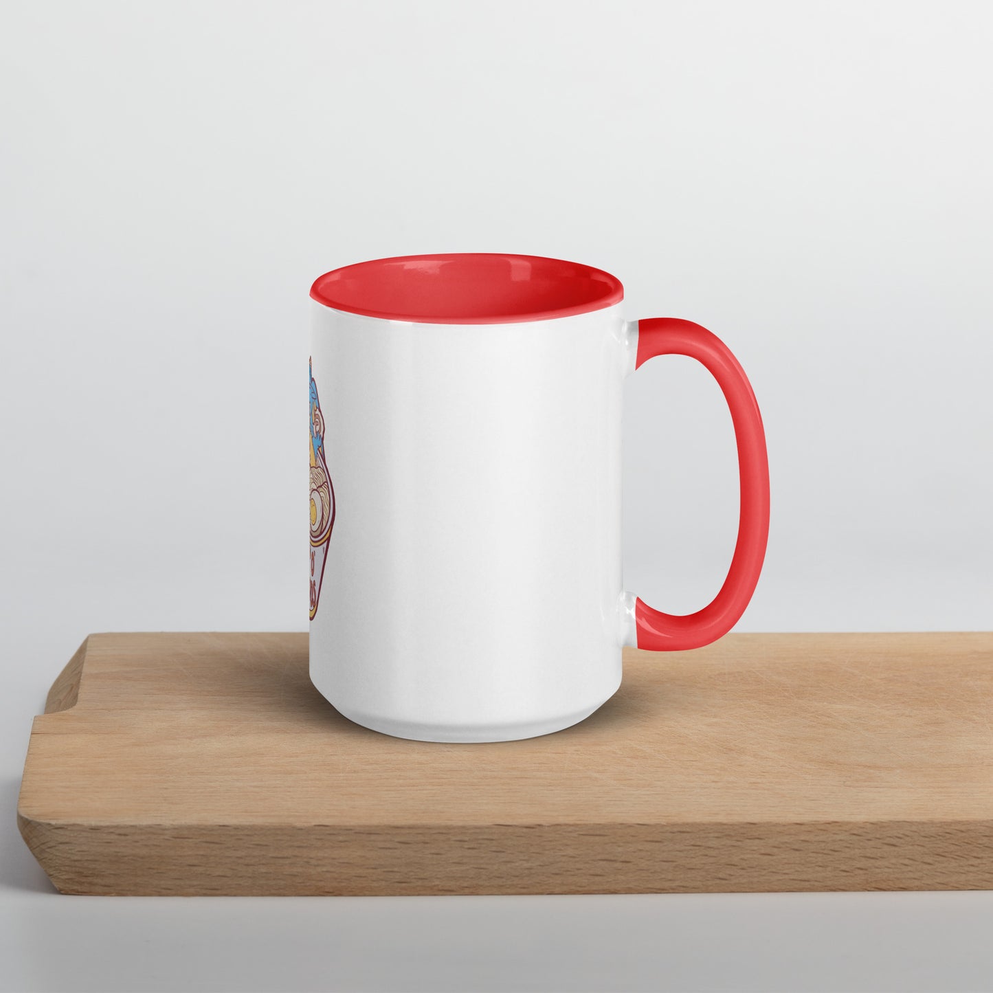 Cup O' Noods Dragon (Red) Mug with Color Inside  Level 1 Gamers   