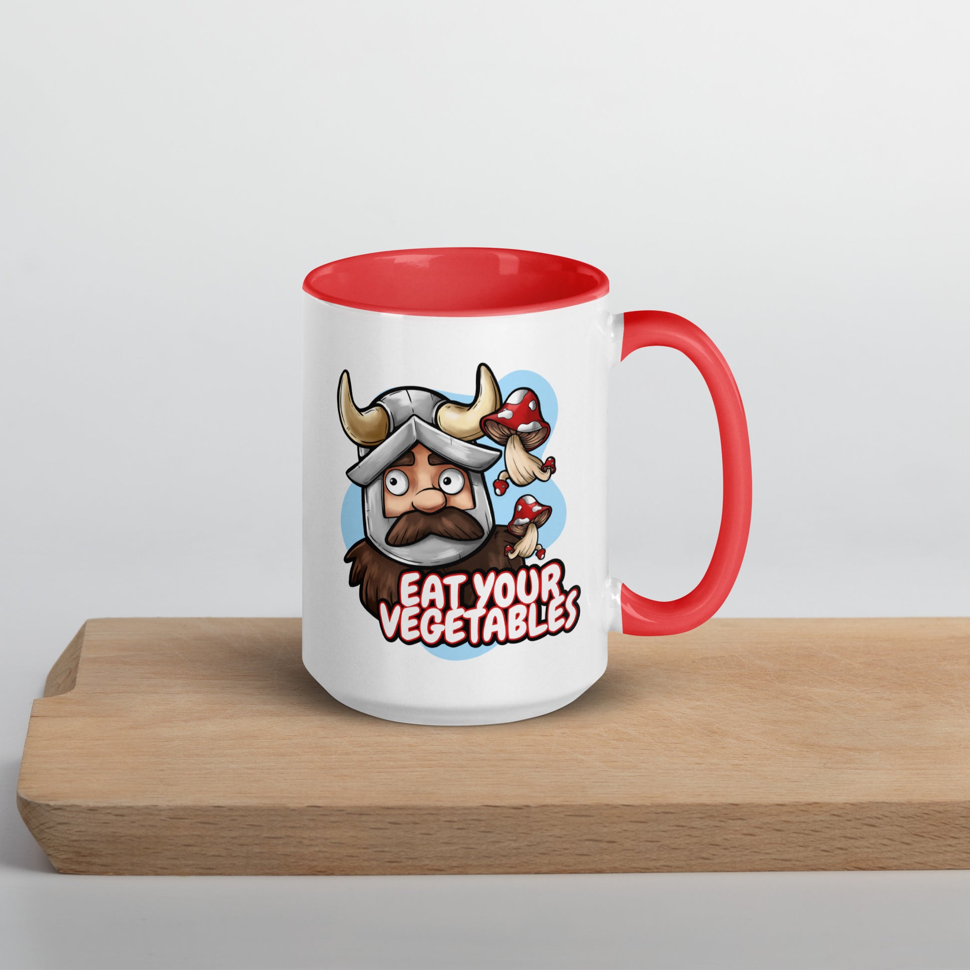 Eat Your Vegetables - Dungeon Meshi Mug  Level 1 Gamers Red 15 oz 