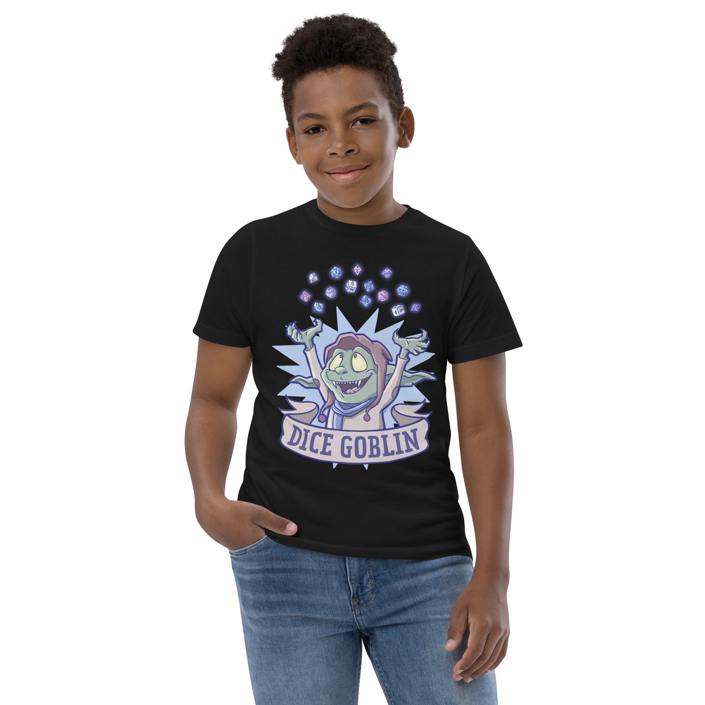 Dice Goblin Youth t-shirt  Level 1 Gamers   