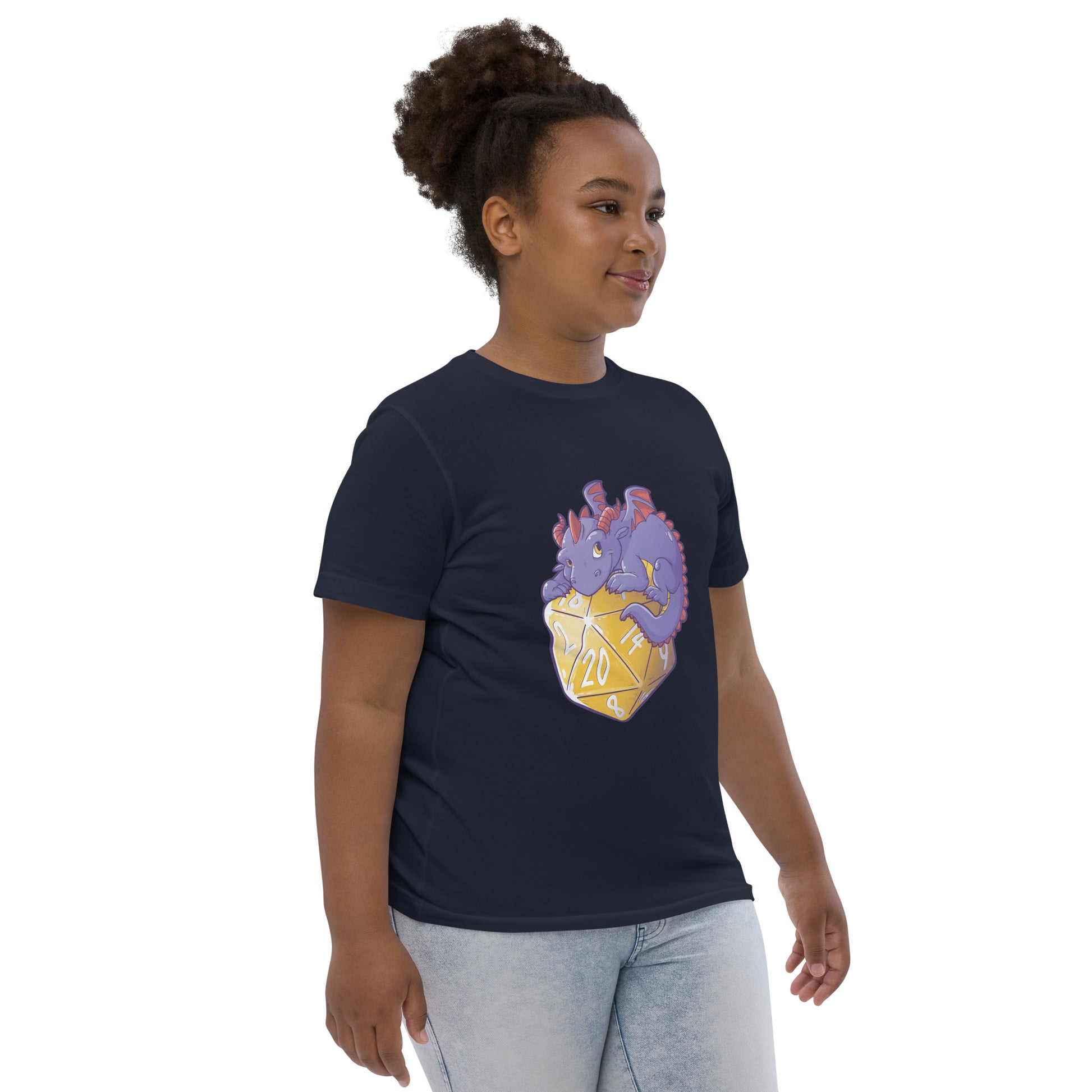 D20 Dragon Youth T-shirt  Level 1 Gamers   